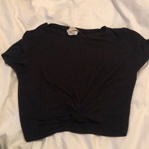 Black crop top